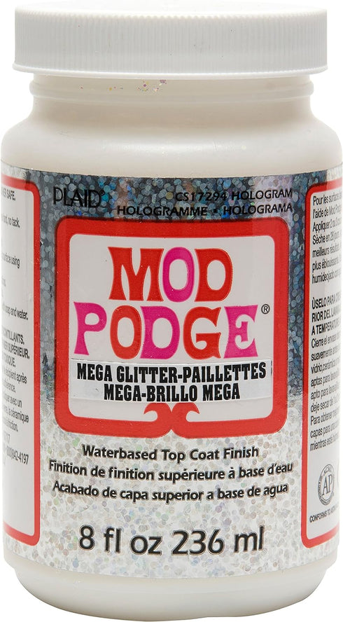 Mod Podge Mega, 8 oz, Hologram Glitter...