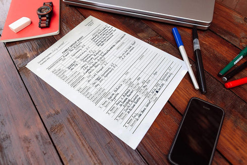 LARGE PRINT Two-Sided Family Group Sheets for Genealogists (7-pack) by EasyGenie | Archival-Quality Genealogy Forms...