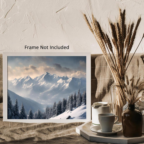 Posterizer 1 pcs-snowy winter scene of trees and nature 7-Landscape & Nature Art-GIft for Men Women Teens-Living Room Bedroom Decor- unframed wall...