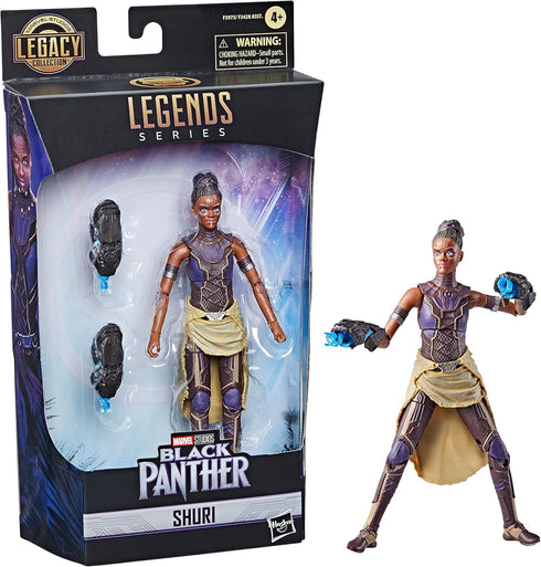 Marvel Legends Series Black Panther Legacy Collection Shuri 6-inch Action Figure Collectible Toy, 2 Accessories...