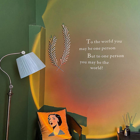 CORATED Sunset Lamp, Projector Sunset Light 180 Degree Rotation Projection LED Night Light for Photography, Selfie, Home and Bedroom Decor (Sunset...