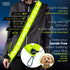 Rechargeable Led Reflective Lighted Vest for Walking in The Dark, LED Reflective Sash, Night Dog Walking Gear, Dog Lights for Night Walking, Refle...
