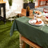DII Indoor/Outdoor Re-Usable Tabletop Collection Tonal Lattice, Machine Washable, Tablecloth, 60" Round, Artichoke...
