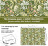JarThenaAMCS 12 Sheets William Morris Floral Wrapping Paper -Not Roll- Greenery Gift Wrap Paper Decorative Art Paper Folded Flat for DIY Crafts Bi...