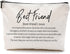 Best Friend Definition Makeup Bag,Inspirational Friendship Cosmetic Bag Travel Pouch,Best Friend Bestie BFF Soul Sister Gifts for Women Girls...