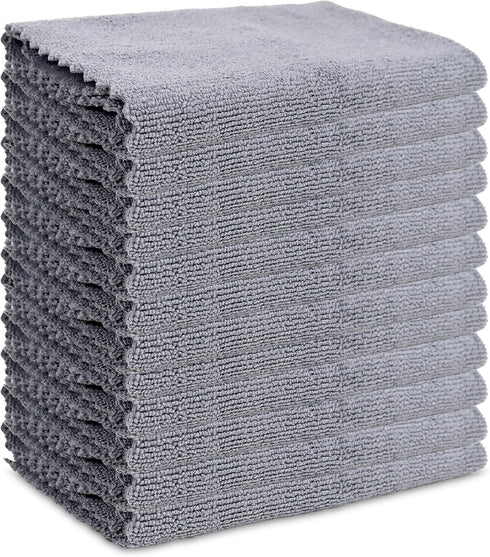 Arkwright SmartEdge Microfiber Cleaning Cloths - (Pack of 12) Thick Edge Less Dish Drying Towel for Car, Polishing, Washing, and Auto Detailing, 1...