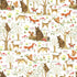 Colors of Rainbow Folded Flat Sheet Wrapping Paper Featuring Enchanted Forest with Animal Friends Squirrels Foxes Rabbits Bears (Fairytale Forest)...