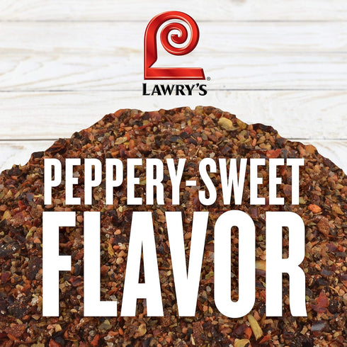 Lawry's Seasoned Pepper, 10.3 oz - One 10.3 Ounce Container of Seasoned All Pepper for a Well-Rounded Flavor of Black Pepper, Sweet Red Bell Peppe...