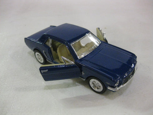 1964 1/2 Ford Mustang In Blue Diecast 1:36 Scale By Kinsmart...