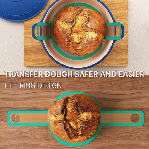 GUYDREMAT Silicone Bread Sling – Food Grade Silicone Baking Mat for Dutch Oven – Heat-resistant Dutch Oven Liner for Sourdough Baking – Easy Clean...