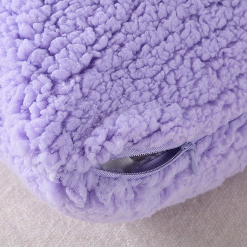 Reafort Ultra Soft Sherpa Body Pillow Cover/Case with Zipper Closure 21"x54" (21"x54" Body Pillow Cover, Lilac)...