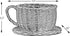 Wicker Saucer Coffee Mug Cup Decorative Gift Basket Desk Organizer...