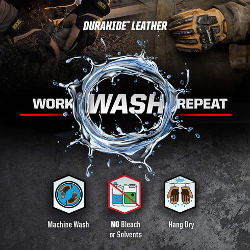Mechanix Wear: The Original Durahide Leather Work Gloves with Secure Fit, Utility Gloves for Multi-purpose Use, Abrasion Resistant, Added Durabili...