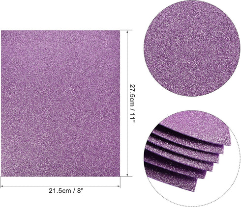 uxcell Dark Purple Shiny EVA Foam Sheets 11 x 8 Inch 2mm Thick for Crafts DIY Projects 12 Pcs...