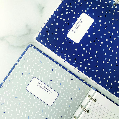 Filofax Refillable Notebook, A5 Size, Indigo Collection, 8.25" x 5.75", Rain (B115113U)...