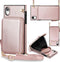 for iPhone XR Zipper Leather Wallet Case (6.1-Inch) - 3-in-1 Crossbody Bag with Card Holder - Shockproof PU Leather Case - 11-Card Capacity & Adju...