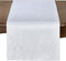 SARO LIFESTYLE Damask Table Runner, 16"" x 108"", White"...