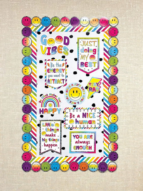 Teacher Created Resources Fun Size Black Painted Dots on White Better Than Paper Bulletin Board Roll Large...