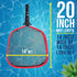 U.S. Pool Supply Professional Heavy Duty Large Swimming Pool Leaf Skimmer Net - Strong Reinforced Aluminum Frame for Faster Cleaning & Easier Debr...