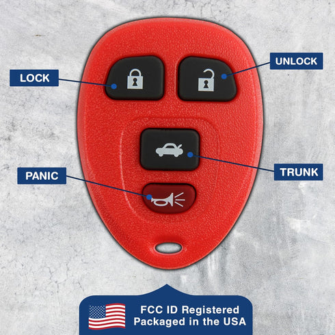 KeylessOption Key Fob Replacement for 2005 2006 2007 2008 2009 2010 2011 2012 Buick Lacrosse Chevrolet Chevy Cobalt Malibu Pontiac G5 G6 Grand Pri...