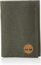 Timberland mens Trifold Nylon Wallet, Olive, One Size...