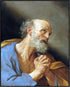 Posterizer 1 pcs-The Penitent Saint Peter c. 1637 painting poster-Religious Posters-Gifts for Christians -Decor for Church, Sunday School Classroo...
