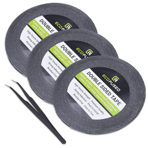 Eco-Fused 2mm Double-Sided Adhesive Sticker Tape - for Smartphone, Tablet, PC, Laptops, LCD, Digitizer, Small Electronic Repair - Includes 1x Pair...