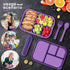 Bento Box Adult Lunch Box,Kids Child Lunch Box-Leak-Proof Bento Box with Utensil,Lunch Containers for Adults Men Women with 4 Compartments,Microwa...