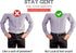 STAY GENT Shirt Stay for Men, Elastic Adjustable Men Shirt Garters with Anti-slip Locking Clamps Keep Shirt Tucked In...