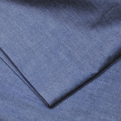 Indigo Blue 5.0 oz 100% Cotton Denim Chambray Fabric,56 Inches Wide, by The Yard Deep Col(Deeep 1Y), 1 Y...