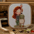 HobbyJobby Cross Stitch Kit Lucy and The Goose, Counted Cross Stitch Kit for Adults, Needlecraft and Embroidery Kit...