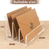 Acrylic Mail Organizer File Sorters for Desk,3-Section Laddered Desktop Vertical Letter Holder,Desk Organizer Workspace Organizer...