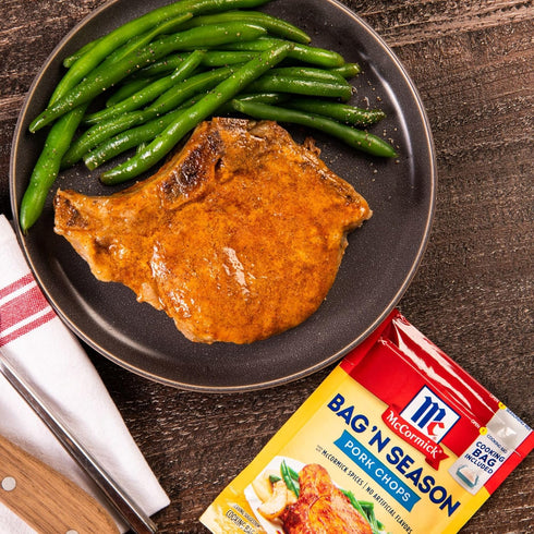 McCormick Bag 'n Season Pork Chops Cooking Bag & Seasoning Mix, 1.06 oz (Pack of 6)...