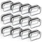 12 PCS Clear Toiletry Bag for Women Men, Transparent Cosmetic Bag for Travel Makeup Organizer TSA Approved Pouch - Black,Small...