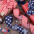2 Rolls 20 Yard Red White and Blue Ribbon Patriotic Star and Striped Wired Ribbon Royal Blue USA Ribbon DIY Crafts for 4th of July, Independence D...