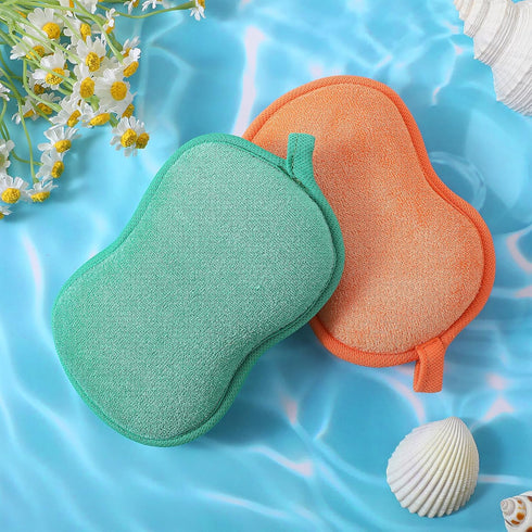2 Pcs Bath Sponge Cotton Foam Loofah Sponge Soft and Absorbent Sponge Exfoliating Body Sponge for Shower Men Women...