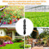 Drip Irrigation Coupling Fittings?120 Pieces Barbed Coupler Irrigation Parts with Sharp End Fits for 1/4 Inch Irrigation Tubing Drip Line Connecto...