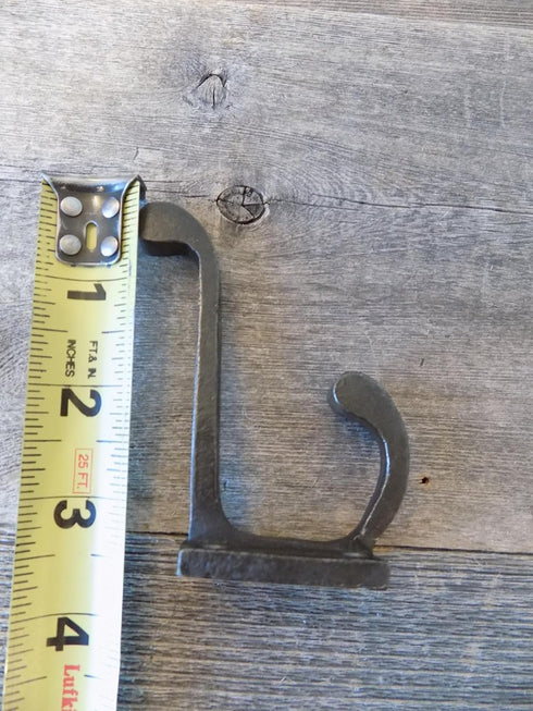 10 Coat Hooks 3 1/2" Long Iron for Hats, Coats, Towels, Bathroom, Kitchen, ETC.!...