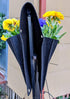 Cloth 6 Pocket Saddlebag Hanging Fence Fabric Bag Planter -Hangs Flowers on Both Sides of The Fence for Patio, Deck, Railing. Perfect for flowers,...