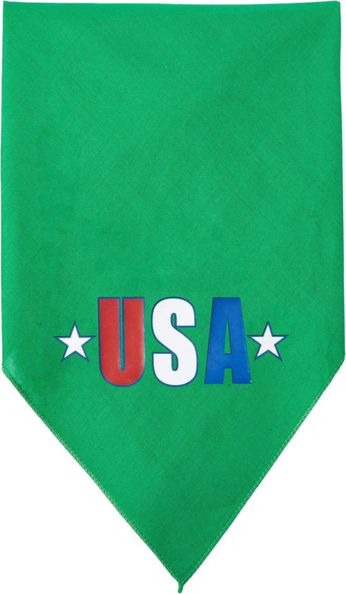 Mirage Pet Products 66-127 Smeg USA Star Screen Emerald Green Print Bandana, Small...