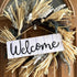 GiftWrap Etc. White Wooden Welcome Fence Sign - 15" x 5", Rustic White Wood Wall Decor, Porch, Christmas, Front Door, Wreath, Swag, Office, Garlan...