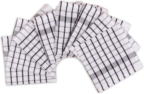 AMOUR INFINI Kitchen Dish Cloths Set of 8 - Ultra Soft, Highly Absorbent, Quick-Drying Terry Cotton Dishcloths 12"x12" Inch Wash & Cleaning Cloths...
