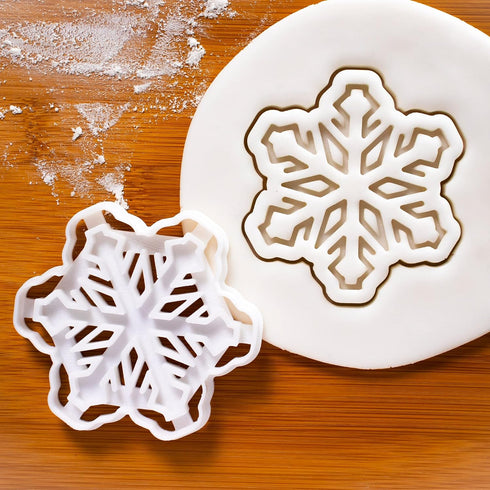 Set of 2 Snowflake cookie cutters (Style 1 and 2), 2 pieces - Bakerlogy...