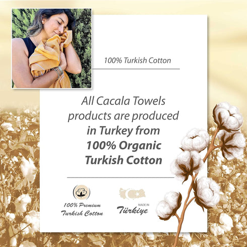 Cacala Lightweight and Thin Turkish Beach Towel 100% Cotton Sand-Free and Quick-Drying Goodness Perfect as an Extra Large Travel Towel, Beach Acce...