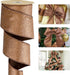 HUIHUANG Copper Christmas Ribbon 2-1/2" Sparkle Metallic Glitter Wired Ribbon for Tree, Bows Making, Wreath Supplies, Gift Wrapping, Garland, Home...
