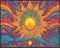 Posterizer 1 pcs- psychedelic funky hippie colorful sun 2-Fantasy & Fiction Art-Retro Art- Living Room Bedroom Decor- unframed wall art...
