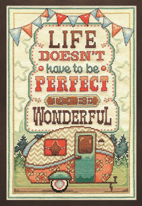 Design Works Crafts Inc. 2903 Wonderful Life, 8'' x 12' Counted Cross Stitch Kit, 8" by 12", Multicolor...