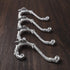 CRAFTSMAN ROAD Vintage Cast Iron Wall Hooks (Antique White Finish, Set of 4) - Rustic, Farmhouse, Shabby Chic, French Country Coat Hooks | Great f...