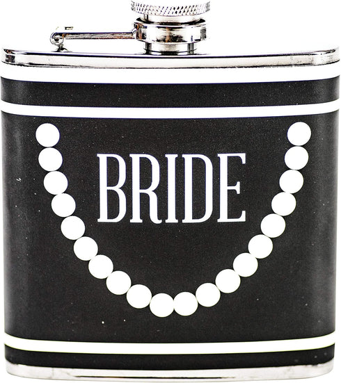 Boston Warehouse Stainless Steel Pocket Flask Bride, 6-Ounces...
