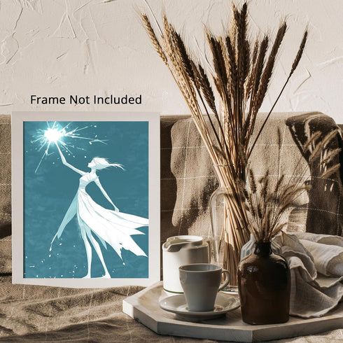 Posterizer 1 pcs-video game character woman-anime style 3-Fantasy & Fiction Art Gift for Daughter, Son, Kids Decor for nursery toddlers kids room-...